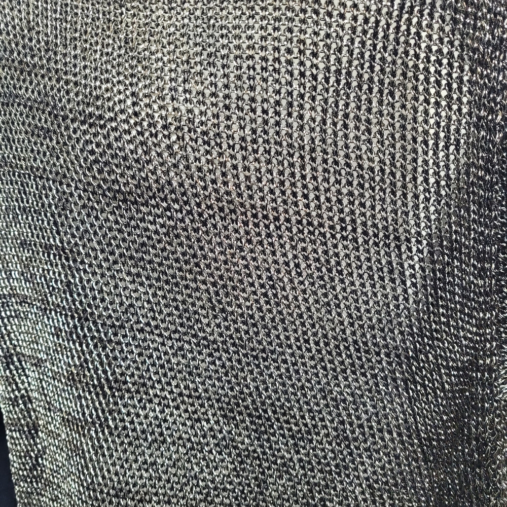 Elie Tahari Women's Zareen Yarn Chic Black Gold Drape Front Cardigan Small - Picture 8 of 11